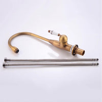 Country-style washbasin mixer | Bronze-colored with ceramic lever
