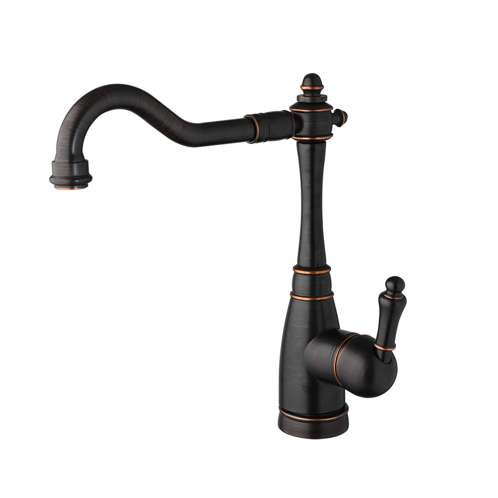 Country washbasin tap oil bronze color 