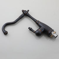 Country washbasin tap oil bronze color 