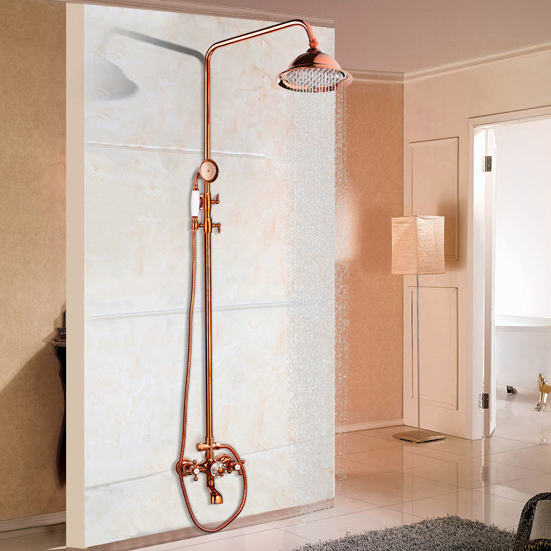 Luxueuze opbouw regendouche – roségoud