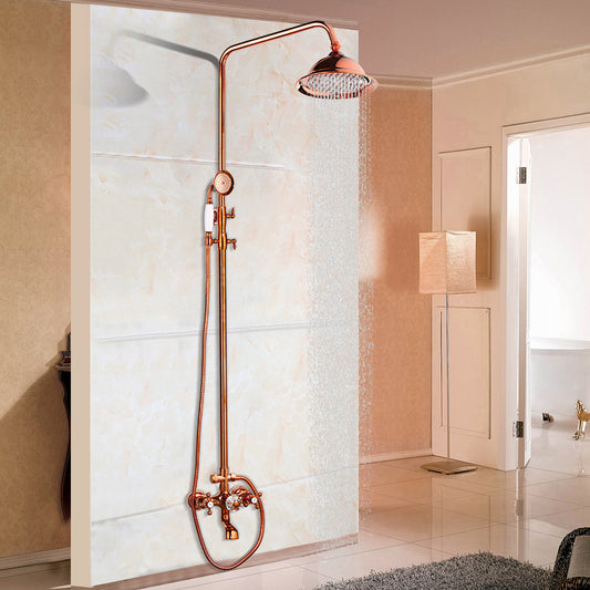 Luxueuze opbouw regendouche – roségoud