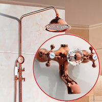 Luxueuze opbouw regendouche – roségoud