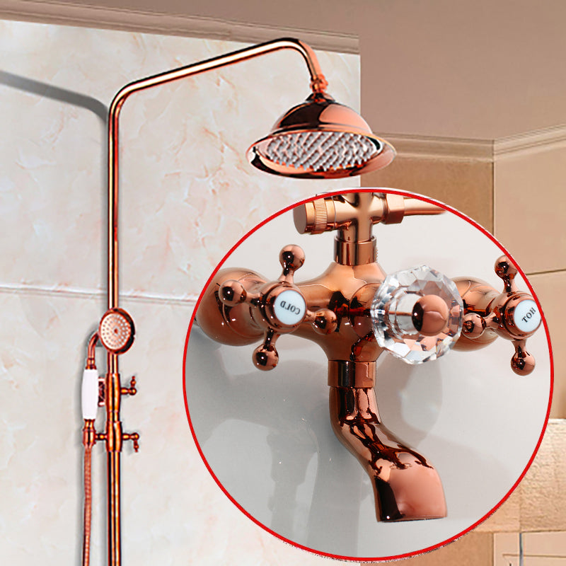 Luxueuze opbouw regendouche – roségoud