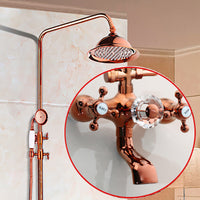 Luxueuze opbouw regendouche – roségoud
