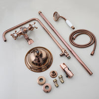 Luxueuze opbouw regendouche – roségoud