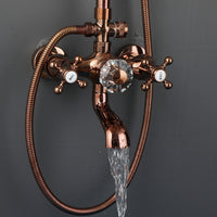 Luxueuze opbouw regendouche – roségoud