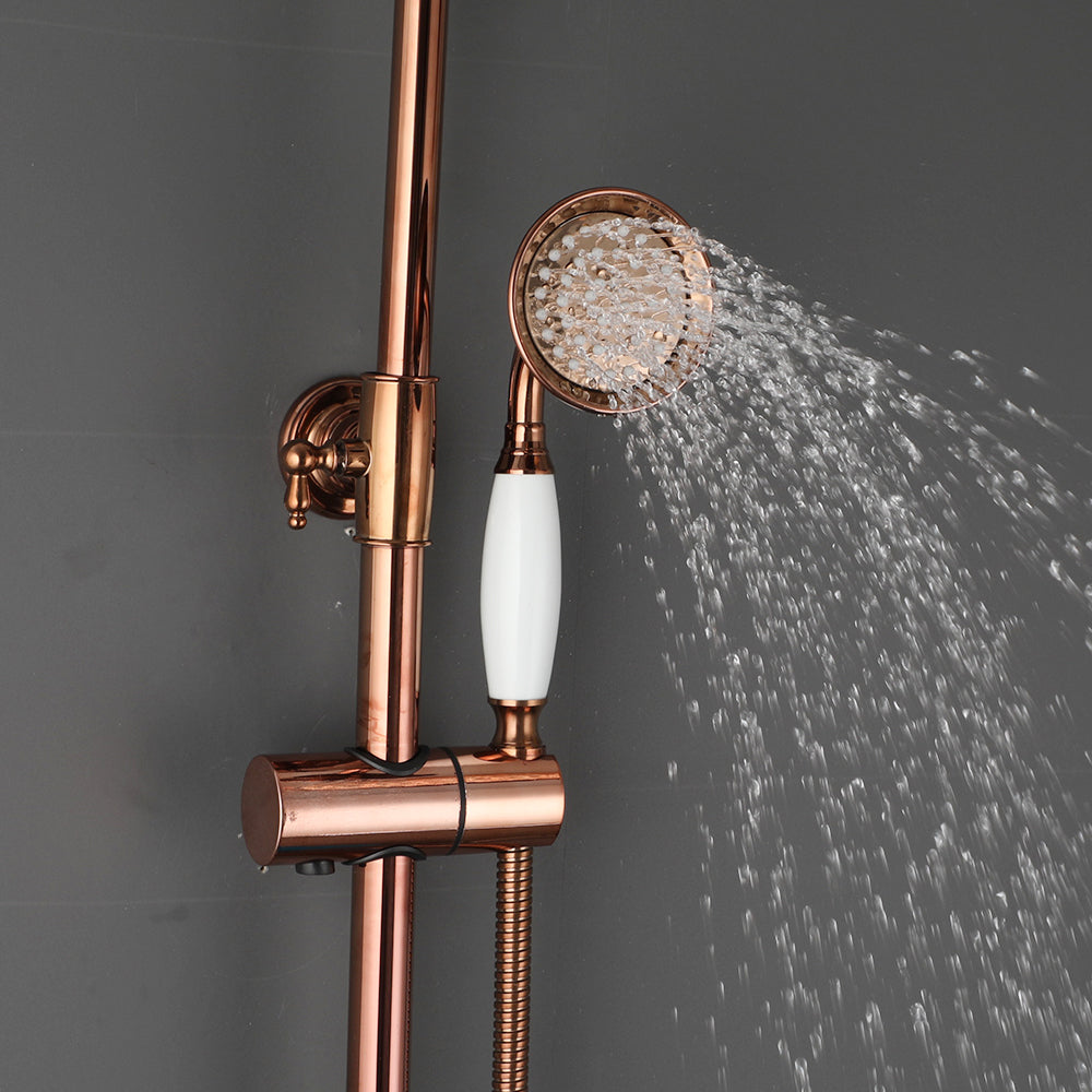 Luxueuze opbouw regendouche – roségoud