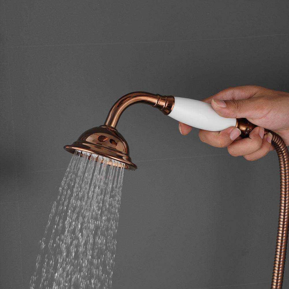 Luxueuze opbouw regendouche – roségoud