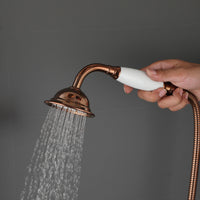 Luxueuze opbouw regendouche – roségoud