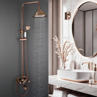 Luxueuze opbouw regendouche – roségoud