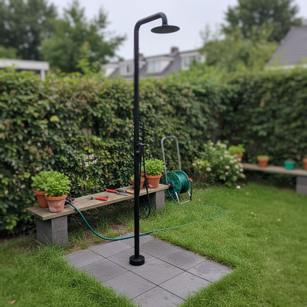 Malvizza Luxe Buitendouche Regendouche Zwart