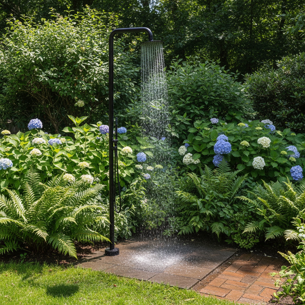 Malvizza Luxe Buitendouche Regendouche Zwart