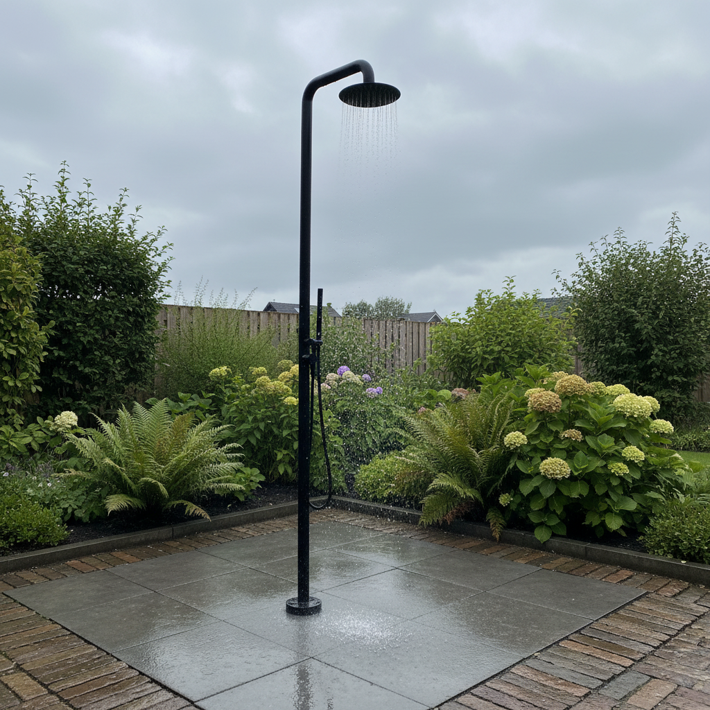 Malvizza Luxe Buitendouche Regendouche Zwart