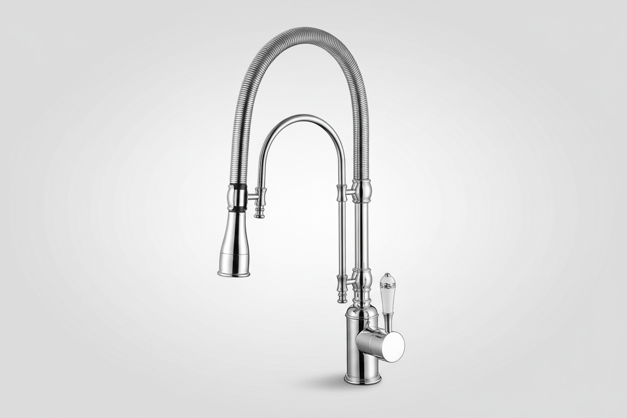 Malvizza Luxus-Landhaus-Küchenarmatur – Chrom