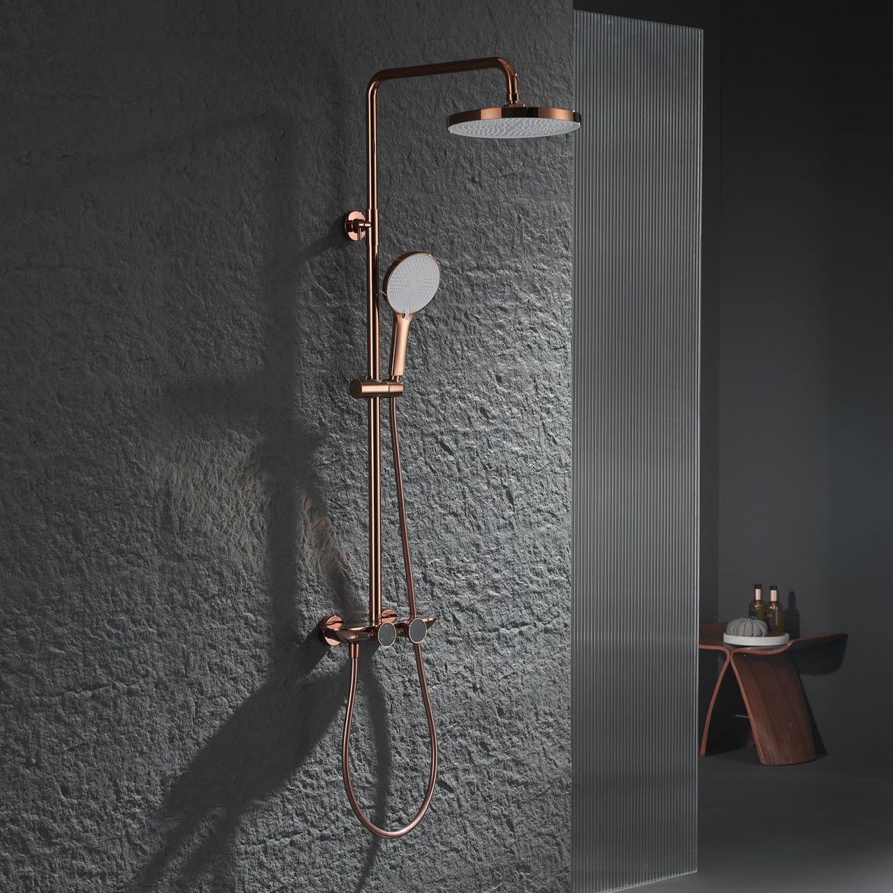 Malvizza opbouw regendoucheset – roségoud