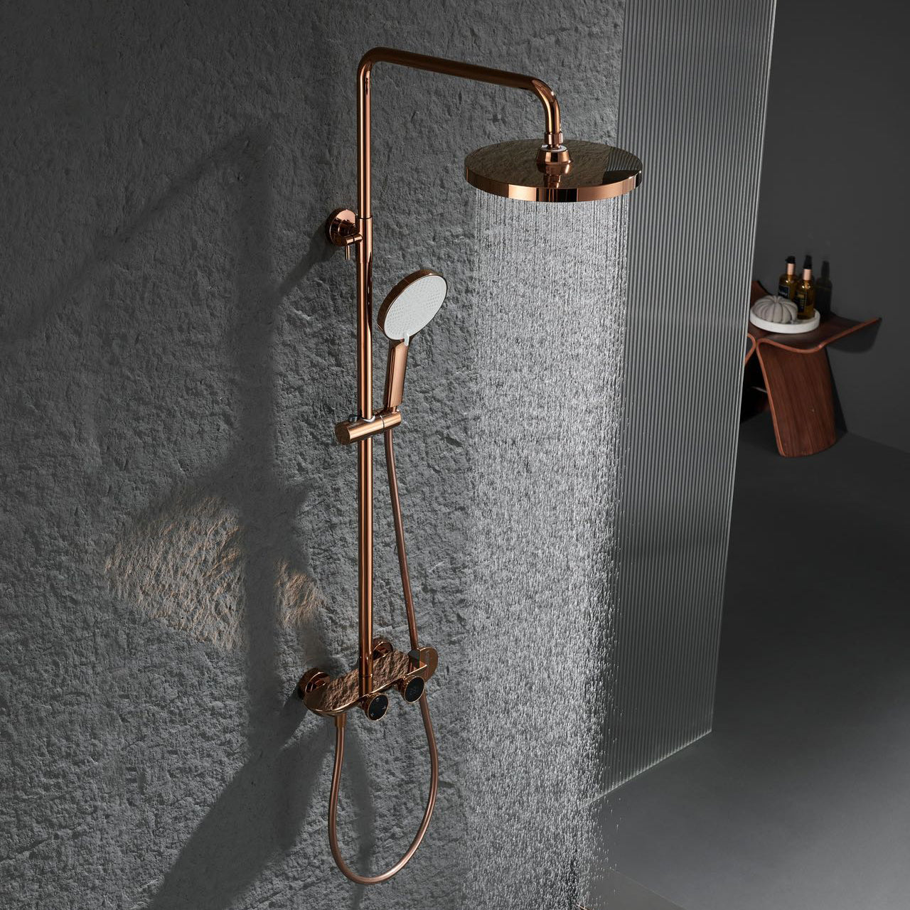 Malvizza opbouw regendoucheset – roségoud