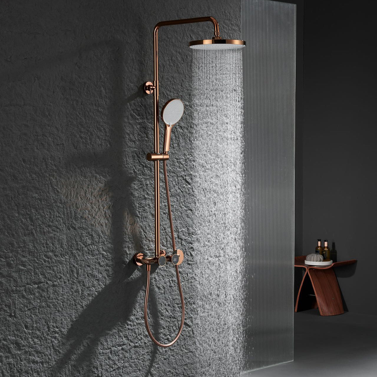 Malvizza opbouw regendoucheset – roségoud