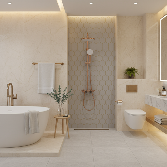 Malvizza opbouw regendoucheset – roségoud