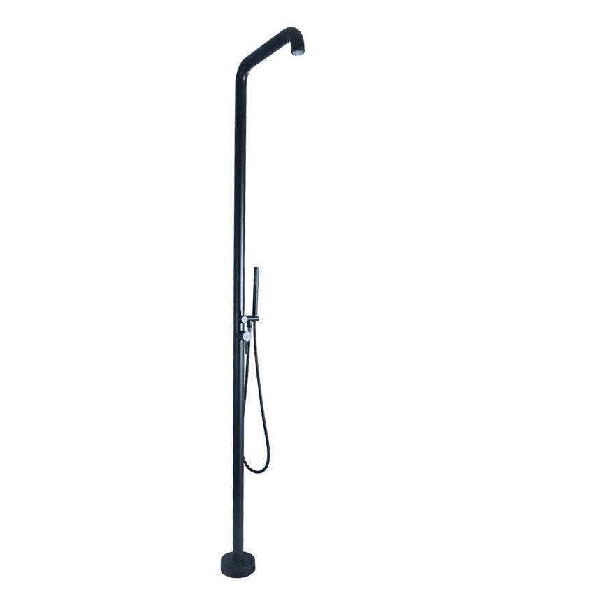 Malvizza luxe vrijstaande buitendouche RVS – mat zwart