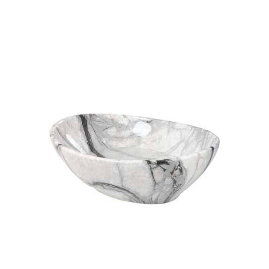 Malvizza keramische waskom in marmerlook