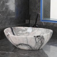 Malvizza keramische waskom in marmerlook