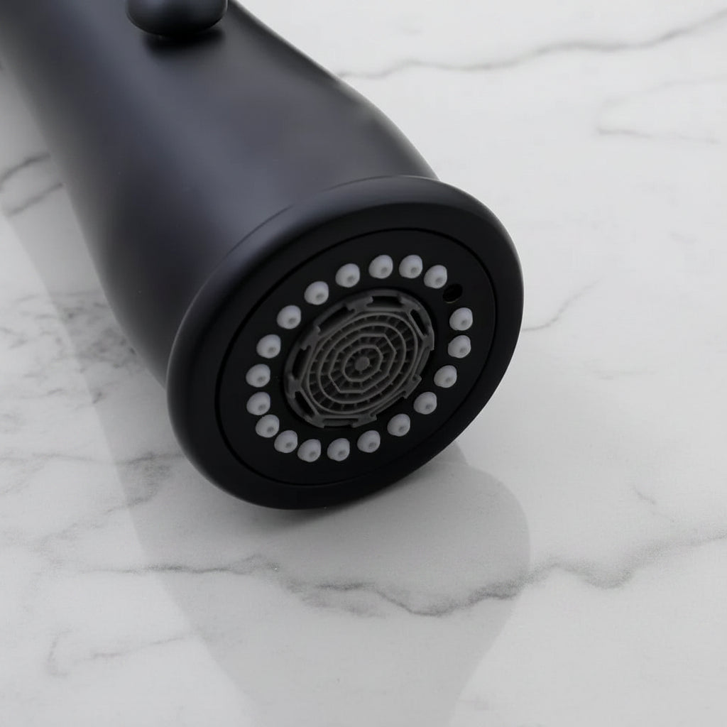 Malvizza Luxe Landelijke Keukenkraan – Zwart