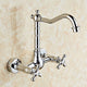 Nostalgic chrome wall tap