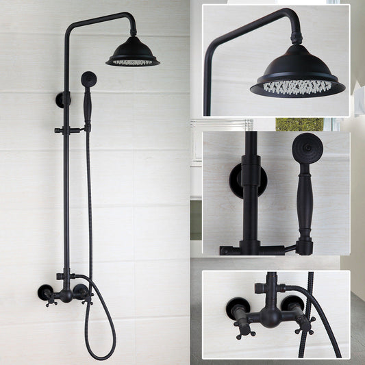 Aufputzdusche aus Ölbronze