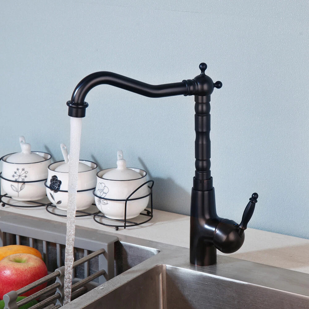 Wastafelkraan – oliebrons (olie gewreven brons)