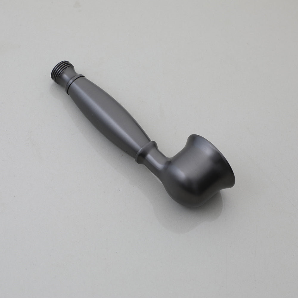 Opbouw doucheset gun metal met regendouche en handdouche