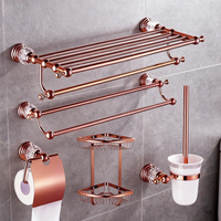 Roségouden badkamer accessoireset – 5-delig
