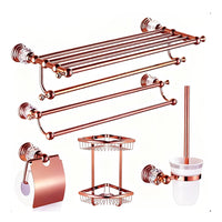 Roségouden badkamer accessoireset – 5-delig