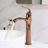 Rose gouden opbouw wastafelkraan