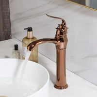 Rose gouden opbouw wastafelkraan