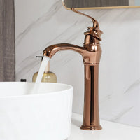 Rose gouden opbouw wastafelkraan