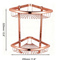 Luxe doucherek hoekmodel roségoud – 2 etages