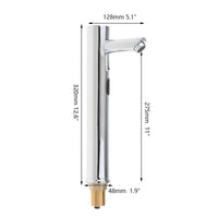 Chrom-Sensorhahn, hohes Modell, freihändiger Hahn.