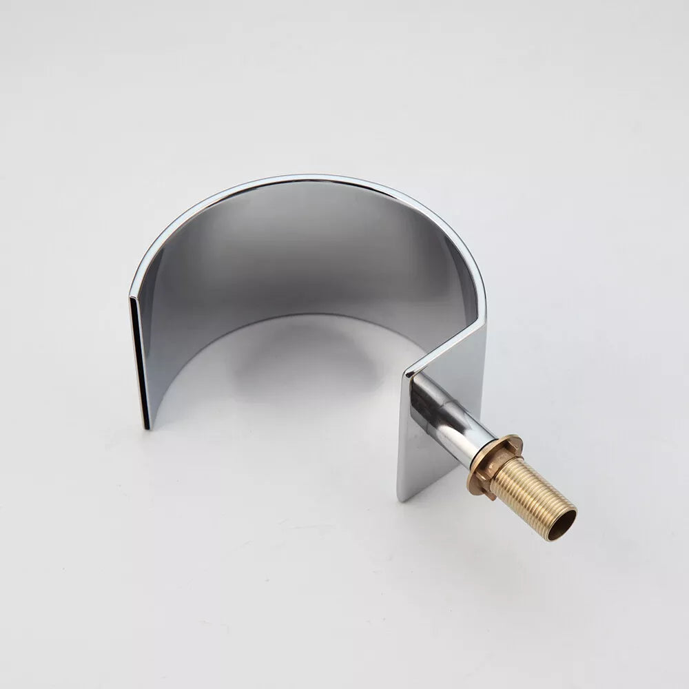 Waterval badkraan Swan 5-delig chroom met handdouche