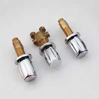 Waterval badkraan Swan 5-delig chroom met handdouche