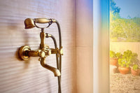 Nostalgische Bronzen Badkraan