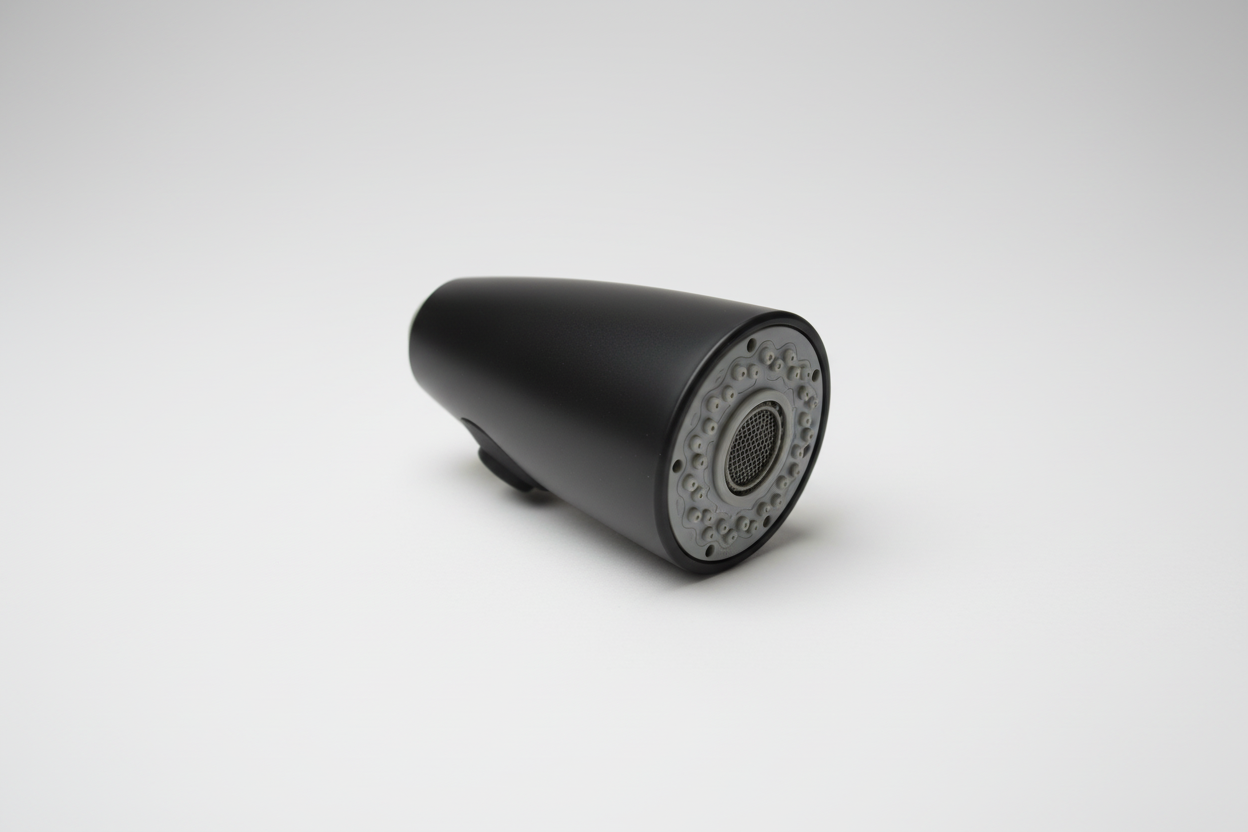 Kitchen faucet black spray head