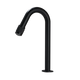 Zwarte fontein kraan – koud water – hoogte 21 cm (uitloop 10 cm)