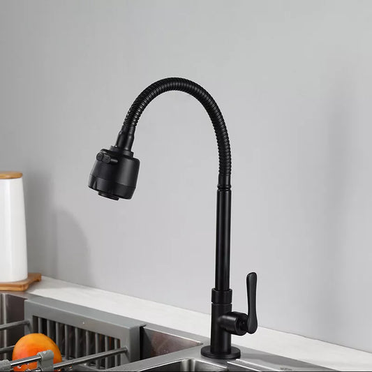 Elegant Matte Black Cold Water Tap