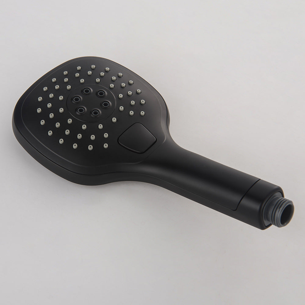 Thermostatische waterval badkraan met handdouche – mat zwart