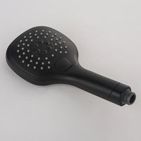 Thermostatische waterval badkraan met handdouche – mat zwart