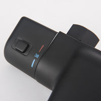 Thermostatische waterval badkraan met handdouche – mat zwart