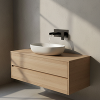 Luxe zwarte inbouw watervalkraan