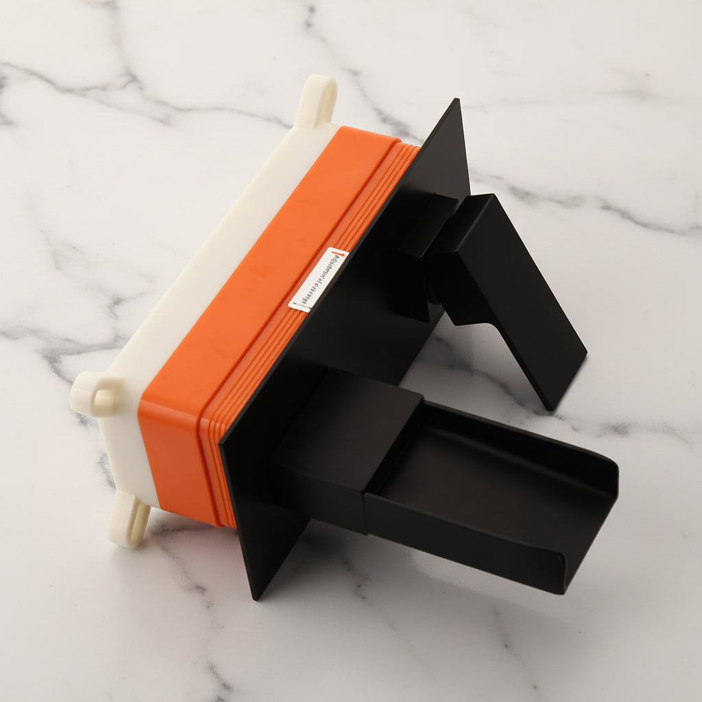 Luxe zwarte inbouw watervalkraan