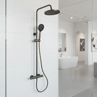 Gun Metal Thermostatische Regendouche