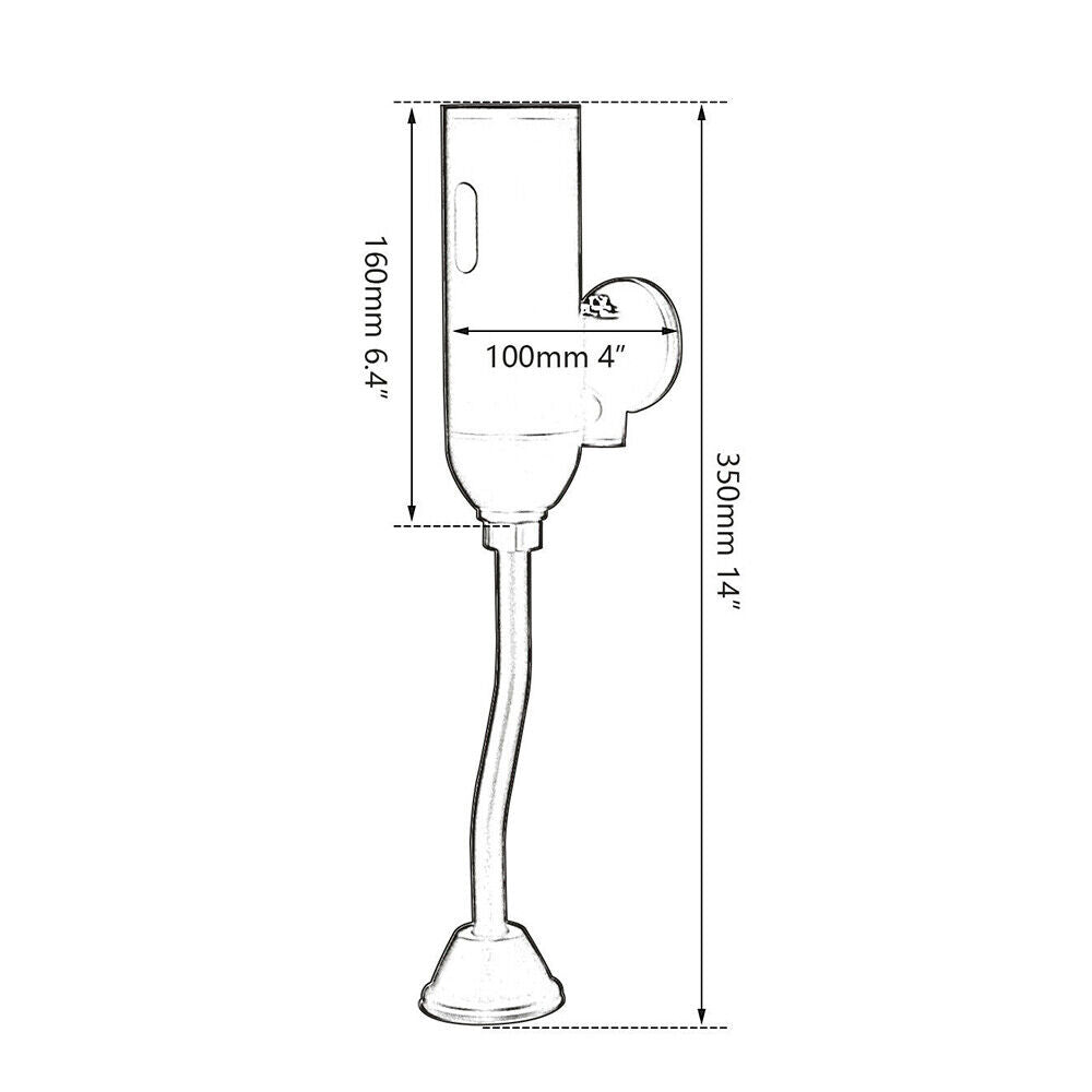 Sensor urinoir gun metal uitvoering